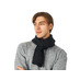 Шарф Nordend, крупный риб, черный с логотипом