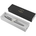 Ручка шариковая Parker Jotter XL Monochrome Grey, серебристая с логотипом