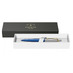 Шариковая ручка Parker Jotter SE 135 Lacquer Blue St.Steel GT, стержень: M, цвет чернил : blue, в подарочной упаковке с логотипом