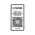 Emerald поло унисекс с коротким рукавом из переработанных материалов Aware™. - Черный с логотипом