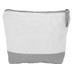Косметичка хлопковая Cotton, серый (P) с логотипом
