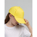 Бейсболка детская Standard Kids, желтая с логотипом