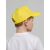 Бейсболка детская Standard Kids, желтая с логотипом