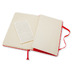 Записная книжка Moleskine Classic (в линейку) в твердой обложке, Pocket (9x14см), красный с логотипом