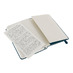 Записная книжка Moleskine Classic (в линейку) в твердой обложке, Pocket (9x14см), голубой сапфир с логотипом
