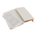 Записная книжка Moleskine Classic (в линейку) в твердой обложке, Pocket (9x14см), оранжевый коралл с логотипом