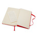 Записная книжка Moleskine Classic (в линейку) в твердой обложке, Large (13х21см), красный с логотипом
