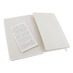 Записная книжка Moleskine Classic (в линейку) в твердой обложке, Large (13х21см), белый с логотипом