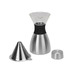 Кофеварка POUR OVER, 1000 мл, серебристый/черный с логотипом