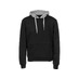 Толстовка с капюшоном Amsterdam мужская, черный/серый меланж с логотипом