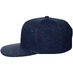 Бейсболка Snapback с прямым козырьком, темно-синяя с логотипом