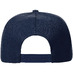 Бейсболка Snapback с прямым козырьком, темно-синяя с логотипом