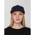 Бейсболка Snapback с прямым козырьком, темно-синяя с логотипом