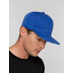 Бейсболка Snapback с прямым козырьком, ярко-синяя с логотипом