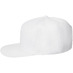 Бейсболка Snapback с прямым козырьком, белая с логотипом