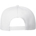 Бейсболка Snapback с прямым козырьком, белая с логотипом