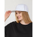 Бейсболка Snapback с прямым козырьком, белая с логотипом