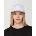 Бейсболка Snapback с прямым козырьком, белая с логотипом