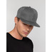 Бейсболка Snapback с прямым козырьком, серая с логотипом