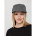 Бейсболка Snapback с прямым козырьком, серая с логотипом