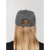 Бейсболка Snapback с прямым козырьком, серая с логотипом